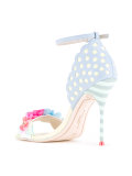floral sequins sandals 