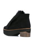 faux fur platform booties