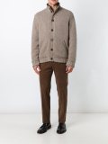padded knit cardigan