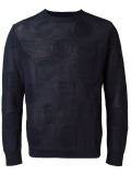 embossed circles pattern sweater