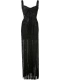 embellished semi sheer dress