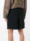 embroidered track shorts