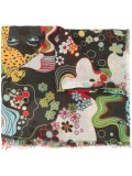 psychedelic print scarf
