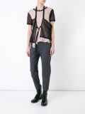 drawstring dart knee pants