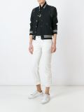 stretch skinny fit cropped jeans