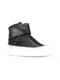 extended sole hi-top sneakers