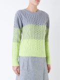 tonal cable knit jumper