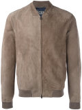 zipped bomber jacket