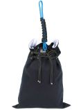 pinstripe fold drawstring tote
