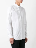tuxedo shirt with embroidered initial detail