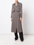 notched lapel trench coat