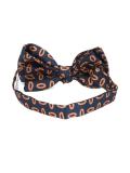 oval print bow tie