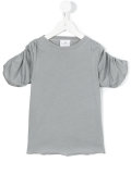 ruched sleeve T-shirt