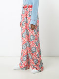 abstract print palazzo trousers