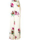 floral wide leg pants 