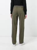 pleat detailing straight trousers