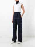 elasticated high-rise trousers