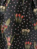 floral pattern flared dress