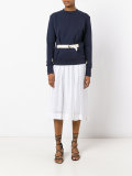 belted sweatshirt 