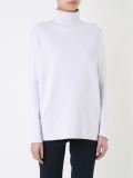micro crepe turtleneck sweater 