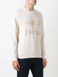 slogan front sweatshirt