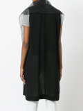 sheer sleeveless waistcoat