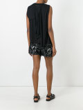 draped back top