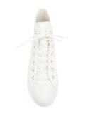 striped hi-top sneakers