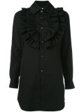 ruffled bib shirt