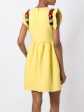embellished shoulder dress