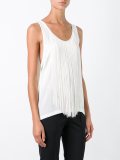 fringed accent tank top