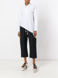 rope belt cropped trousers