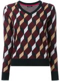 geometric knit jumper