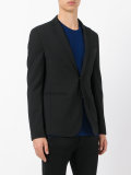 concealed button blazer