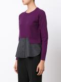 colour block knitted top
