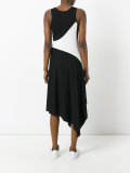 asymmetric panel dress 