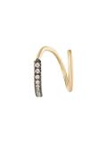 'Bela Noir' twirl diamond earring