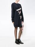 lace-up sweatshirt dress