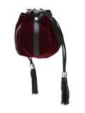 velvet 'Vicki' bucket shoulder bag