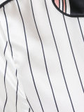 pinstripe pajama blouse