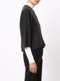 concealed fastening cropped cardigan