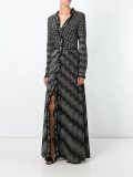 front opening long dress