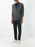 notched lapel cardigan