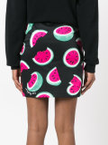 watermelon print straight skirt