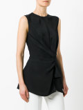 drape front blouse