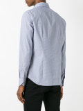 geometric pattern button-up shirt