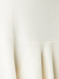 pleated trim flared dress 