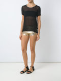 metallic shorts