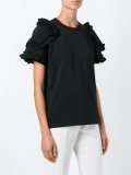 ruffle sleeve T-shirt