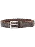 interlaced leather belt